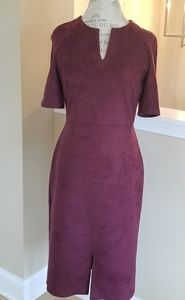 Mango faux suede dress